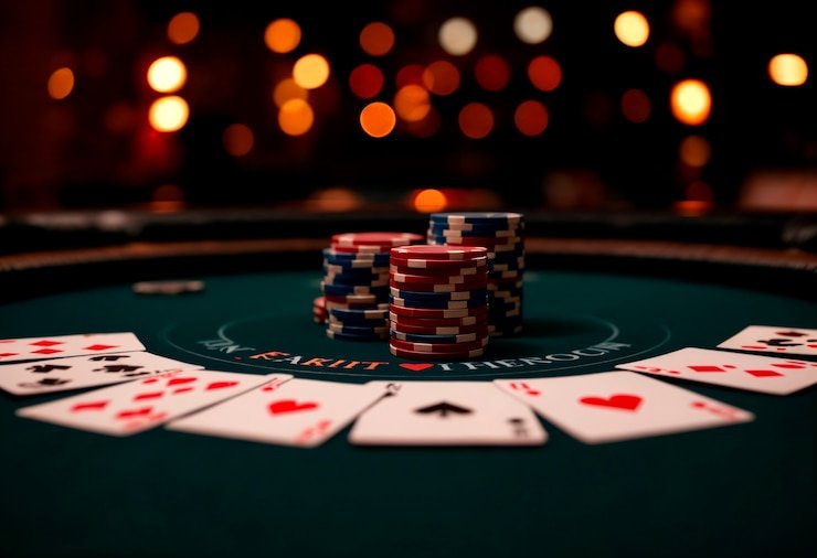 Live dealer studio with multi-camera setup